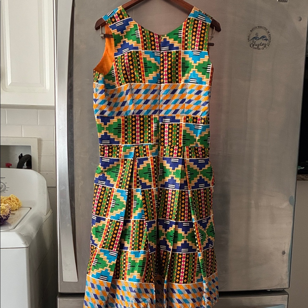 Colorful Geometric Woman Dress